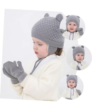 Buy ABOOFAN 3 Sets Children's Hat & Gloves - Warm Windproof Knitting Caps & Beautiful Knitted Gloves for Toddlers - Ideal Winter Accessories for Kids - Buy Online on GoSupps.com