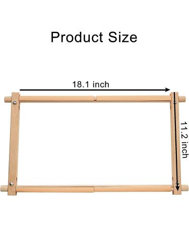 Beech Wood Cross Stitch Scroll Frame for Large Projects (11.2'' x 18.1'') - Needlepoint, Embroidery, Quilting Holder - Buy Online on GoSupps.com