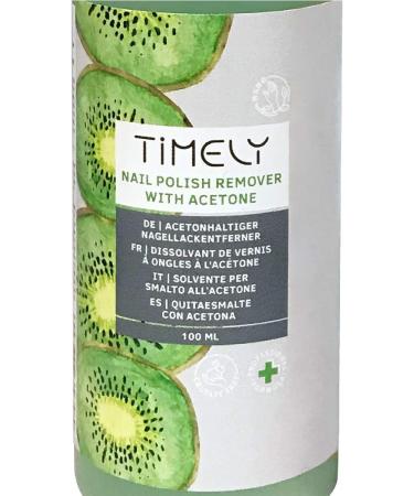 Timely Nail polish remover with acetone 100 ml kiwi fragrance express effect - Buy Online on GoSupps.com