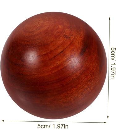Solustre 4-Piece Wooden Massage Ball Set - Stress Relief & Muscle Stretching | Chinese Handcrafted Gymnastics Balls - Buy Online on GoSupps.com