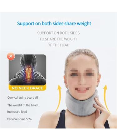 Recovist Cervicorrect Neck Support for Sleep Apnea | Anti-Snoring Chin Support | Soft Foam Neck Pillow (Gray Large) - International Shipping Available - Buy Online on GoSupps.com