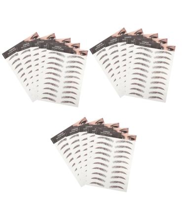 FOMIYES 15 Sheets Eyebrow 3d Sticker Beauty Tools - Like Authentic Eyebrows False Eyebrows Cosmetics