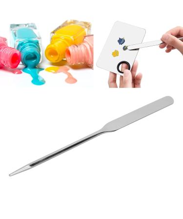 Liquid Spatula for Makeup Artists | Stainless Steel Mixing Tray & Ergonomic Stirring Rod - Perfect for Nail Art - Buy Online on GoSupps.com