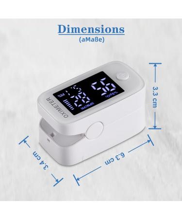 Buy Pulsoximeter - Accurate Oxygen Saturation & Pulse Rate Monitor with LED Display | Fast International Shipping - Buy Online on GoSupps.com