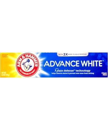 Arm & Hammer Advance White Extreme Whitening Toothpaste Clean Mint - 6 Oz- Pack of 9 - Buy Online on GoSupps.com