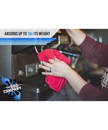 Rag Company All-Purpose Terry Cleaning Towels 12x12 Grey 12-Pack - Commercial Grade, Highly Absorbent, Lint-Free, Streak-Free for Kitchens, Bathrooms, Offices - 300gsm - Buy Online on GoSupps.com