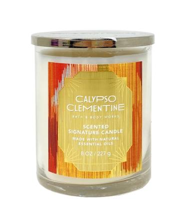 Bath and Body Work Calypso Clementine Single-Wick Scented Signature Candle - 8 oz / 227 g