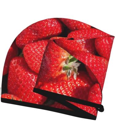 Strawberry Red Microfiber Hair Towel - Super Absorbent Quick Dry Wrap for Women | Coral Velvet Cap for Long Curly & Thick Hair - Buy Online on GoSupps.com
