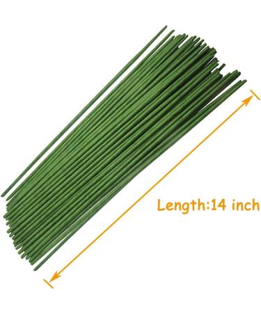 100PCS 18Ga Green Floral Stem Wires - DIY Crafts & Flower Arrangement (14 Inches) - Buy Online on GoSupps.com