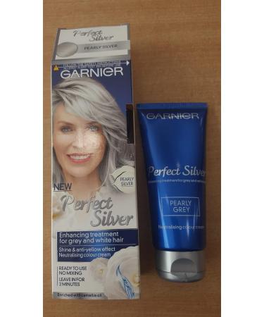 Garnier Perfect Silver Grey Hair Neutralising Cream - Achieve Silver Grey Ivory & Silver Tones | Buy Internationally - Buy Online on GoSupps.com