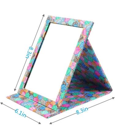 PNVXNUS Folding Travel Mirror - Portable Makeup Vanity Mirror (Multicolor) - Buy Online on GoSupps.com