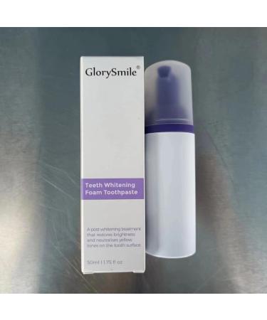 GlorySmile Purple Teeth Whitening Foam - Yellow Stain Removal & Color Corrector for Sensitive Teeth (50ml) - Buy Online on GoSupps.com