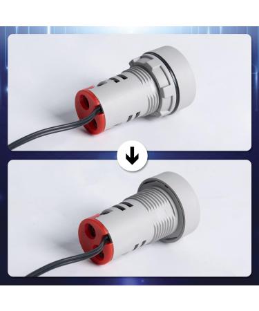 Buy FBBULES LED Digital Thermometer with Waterproof Probe - AC60-380V Temperature Meter for Aquarium | -20 to +199 | 1 PC Red - Buy Online on GoSupps.com