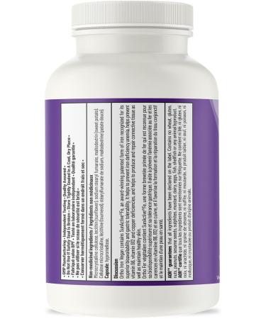 AOR - Ortho Iron Vegan 264mg 60 Capsules - Iron Deficiency Supplement - Healthy Red Blood Cell Supplement - Iron Supplement for Men and Women - Superior Absorption & Gastric Tolerability 60 count (Pack of 1) 264 mg - Buy Online on GoSupps.com