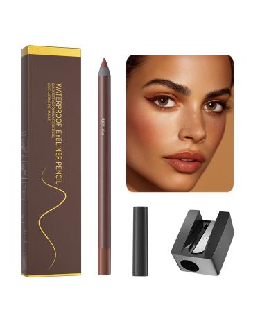 Eye Pencil Smudge-Proof Gel Eye Pencil with Sharpener Long-Lasting Waterproof Smudge-Proof Eyeliner for Women and Girls