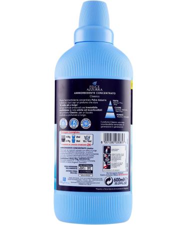 Felce Azzurra Fabric Softener Concentrate 600ml - Classic Ultra Soft | International Shipping - Buy Online on GoSupps.com
