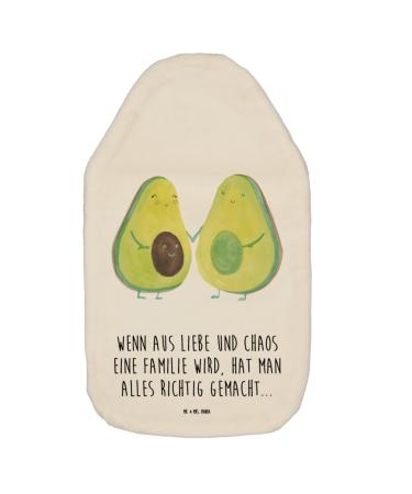 Mr. & Mrs. Panda Warm bottle Avocado P rchen - gift heat bottle cover children's heat bottle vegan babyshower birth love family veggie white