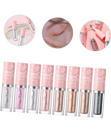 Angoily 8pcs Diy Highlight Makeup Cosmetics Bling Shadow Liquid Women Eye Glitter Tool Eyeshadow - Buy Online on GoSupps.com