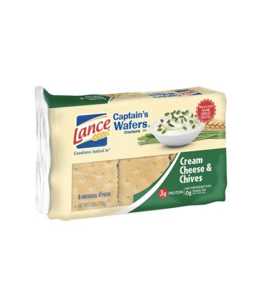 Lance Captains Wafers Cream Cheese and Chives (2pk)