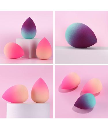 DUAIU 3 pcs Gradient Makeup Sponge Blender Set - Beauty Blender for Foundation, Concealer & Applicator - Buy Online on GoSupps.com