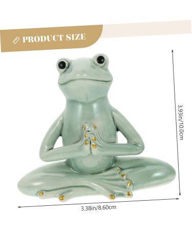 Zerodeko Frog Yoga Ornaments Heart Decorations Hanging Zen Decor Frog Statue Outdoor Decorations Home Decoration Miniture Decoration Yoga Decor Office Tea Pet Desktop Ceramics - Buy Online on GoSupps.com