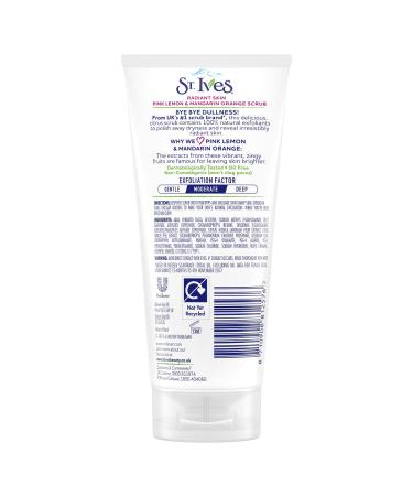 St Ives 150ml Radiant Skin Pink Lemon & Orange Scrub - Exfoliating Facial Scrub for Brighter Skin - Buy Online on GoSupps.com