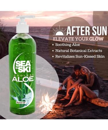 SEA & SKI After Sun Aloe Gel - Deep Moisturizing Soothing Relief for Sunburn - 1 Pack - Shop Internationally - Buy Online on GoSupps.com