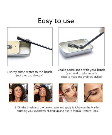 Ownest Eyebrow Soap Kit - Long Lasting Waterproof Smudge Proof Pomade for Natural Brows - 2pcs - Buy Online on GoSupps.com