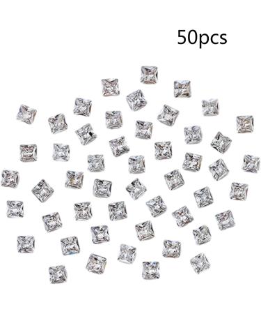 Unique Square Pointed Bottom Rhinestones For Nail Decoration Eye Catching Nail Accessories Square Pointed Bottom Rhinestones Purple middle - Buy Online on GoSupps.com