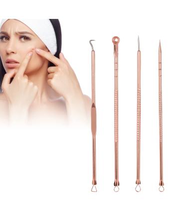 Acne Needles 4Pcs/Set Stainless Steel Blackhead Acne Blemish Pimple Removal Needle Kit Tool