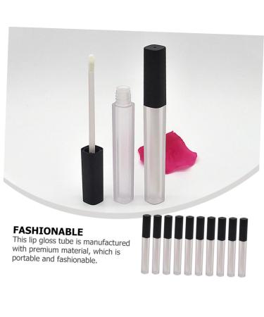 Buy Hemoton 10pcs Lip Gloss Tube Set - Empty Lip Tint & Balm Bottles for International Shipping - Stylish Silver & White Design - Buy Online on GoSupps.com