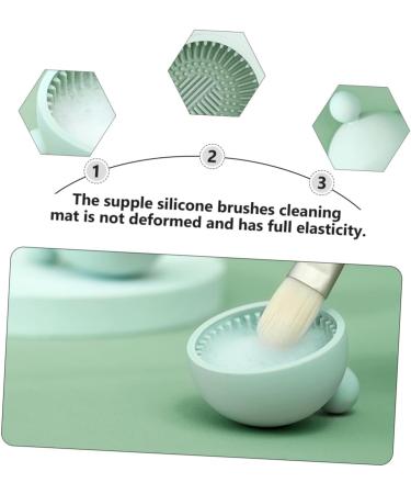 Ipetboom Cleanser of Makeup Brush Silicone Facial Scrubber Face Cleaner Facial Scrubber for Face Hair Brush Cleaning Tool Beauty Tool Cleaner Makeup Cleaner Silica Gel Cosmetic Bristles - Buy Online on GoSupps.com