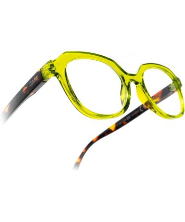 Gian Marco Venturi Women's Ferrara Reading Glasses - Green - Stylish M Size Eyewear for International Shipping - Buy Online on GoSupps.com