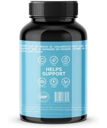 Quitmood Triple Magnesium Complex | 300mg of Magnesium Glycinate Malate & Citrate for Muscles Nerves & Energy | High Absorption | Vegan Non-GMO | 90 Capsules - Buy Online on GoSupps.com
