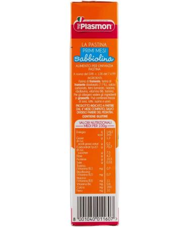 Dttra Plasmon Pastina Sabbiolina From 4 Months 12 Pieces of 320 g - Buy Online on GoSupps.com
