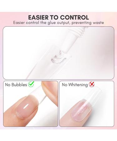 Makartt Pink Nail Glue Gel for Press On Nails | Strong Adhesive for False and Acrylic Nails - Buy Online on GoSupps.com