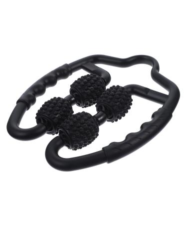 Lurrose 1 piece of neck-shoulder massager Hand massager Plantar fasciitis massager leg roll Manual foot rolling muscle roller fascia myofascial muscle rod trigger