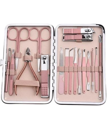 Manicure Set Stainless Steel Nail Clippers Hand Care Set Nail Clippers 18-Piece Nail Tool Set Nail Care Set Suitable for Outdoor Travel Rose Gold Manicure Nail Clippers Kit (Color : A) - Buy Online on GoSupps.com