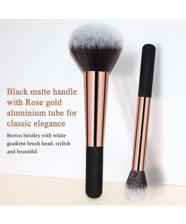 Banidy Makeup Brushes Set with Wooden Handles for Flawless Blending - Ideal for Powder, Foundation, Highlighter, Blush & Concealer - Buy Online on GoSupps.com