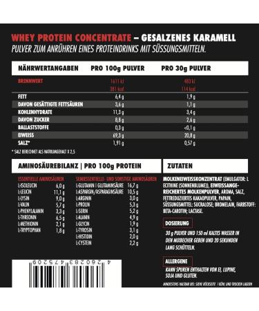 Big Zone Battle White Whey Protein Concentrate | Delicious Quality Made in Germany | 1000g 1kg Powder (Salted Caramel) - Buy Online on GoSupps.com