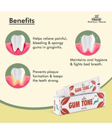 Charak Pharma Gumtone Gel 50g | Effective Solution for Mouth & Tooth Problems | International Shipping Available - Buy Online on GoSupps.com
