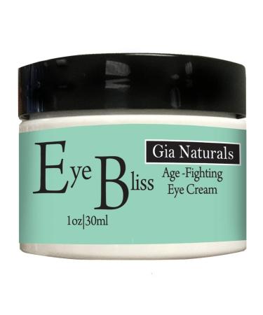 Pure Natural and Organic EYE BLISS Eye Cream Full 1 OZ. Firms Tones Tightens Corrects and Prevents Aging. Made in USA. Cruelty Free