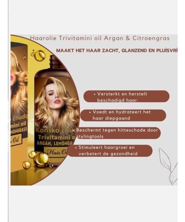 Konsko chudo Trivitamini Hairolie Argan Lemongrass - Buy Online on GoSupps.com