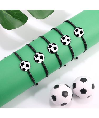 Lorfancy 24Pcs Soccer Bracelets Girls Boys Soccer Party Favors Gifts Adjustable Charm Bracelet Women Men Teens Woven Cord Bracelets Soccer Players (Soccer) A-soccer Bracelets 24 Pcs - Buy Online on GoSupps.com