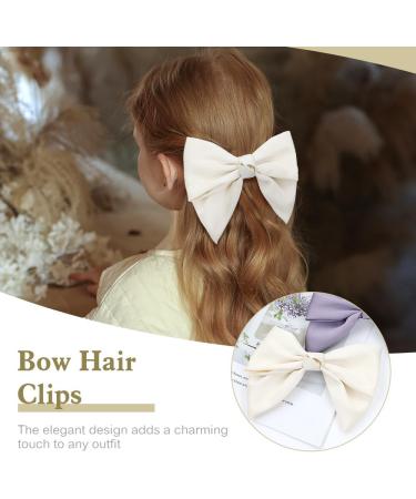 Cinaci 8 Pieces Big Oversized Silky Satin Hair Bow Barrettes Bow Hair Clips Accessories for Women Girls Teens Kids - Buy Online on GoSupps.com