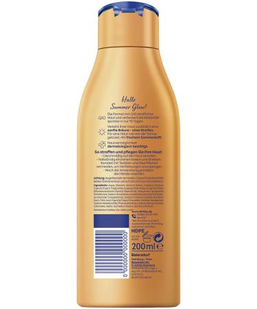 NIVEA Body Lotion Q10 (200 ml) - Anti-Aging & Tanning Care Fresh Summer Scent (2-Pack) - Medium to Dark Skin - Buy Online on GoSupps.com