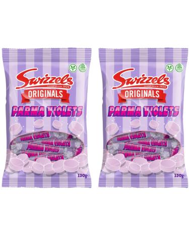 2 Pack x 130g - Originals Parma Violets Candy Canes - Sweets lover's - A Mouthwatering Delicious Candy Treats - Vegan Friendly And Free From Artificial Colours - Sweeten Your Season - Festive Treats - Buy Online on GoSupps.com
