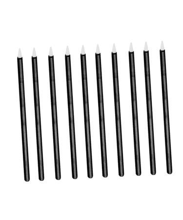 Outanaya 100pcs Disposable Eyeliner Makeup Eyeliner Brush Mascara Brush Wands Liquid Eyeliner Black Plastic