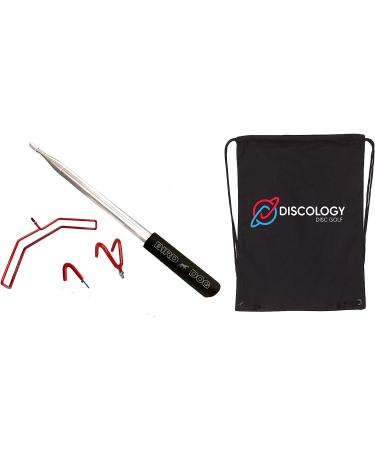 XL Bird Dog Disc Golf Retriever Pole - 15ft Stainless Steel Frame - Top Disc Golf Accessory for Water, Trees, Rocks - Includes Drawstring Bag - Buy Online on GoSupps.com