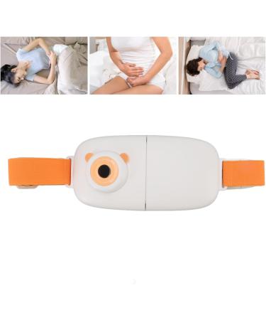 Haofy Portable Heating Belt for Menstrual Pain Relief - USB Rechargeable Digital Display Quick Warmth for Women & Girls (Orange) - Buy Online on GoSupps.com